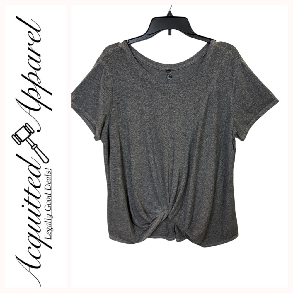 Core 10 Women’s Twist Knotted Front Yoga Workout Casual Top 3X